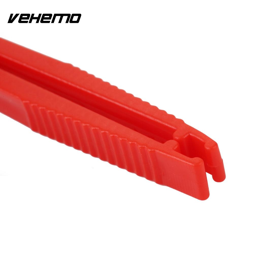 VEHEMO-extractor de fusibles Universal de plástico para coche, herramienta de extracción de Clip rojo, caja de fusibles, herramientas de Seguridad automotriz