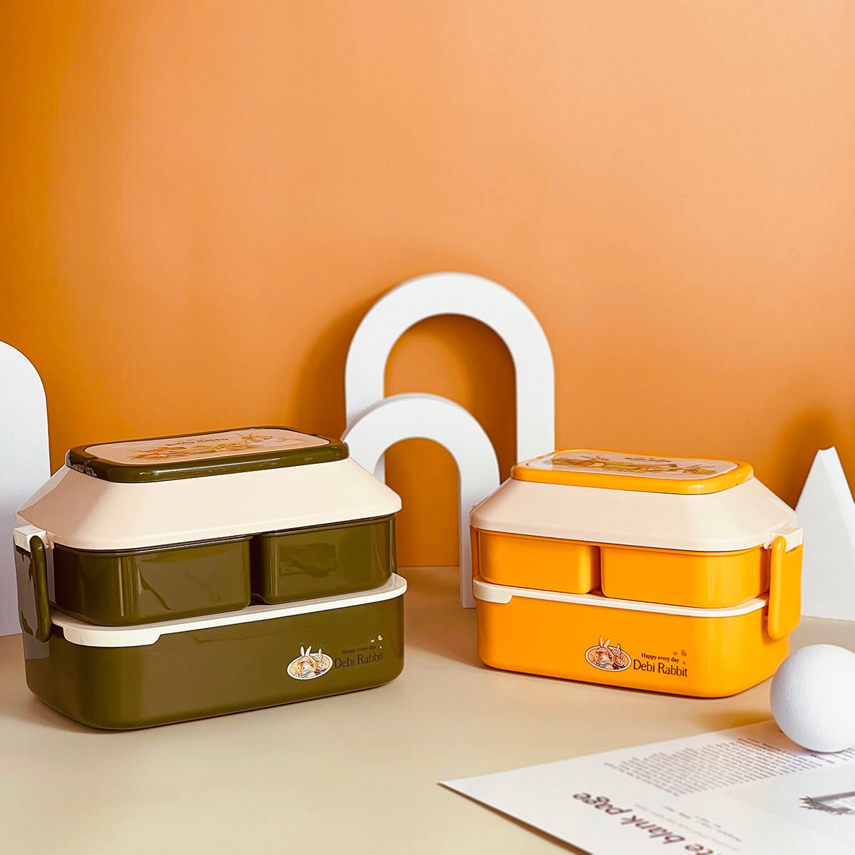 Portable Lunch Box For Girls School Kids Plastic Picnic Bento Box Microwave Food Box With Compartments Storage Containers bento