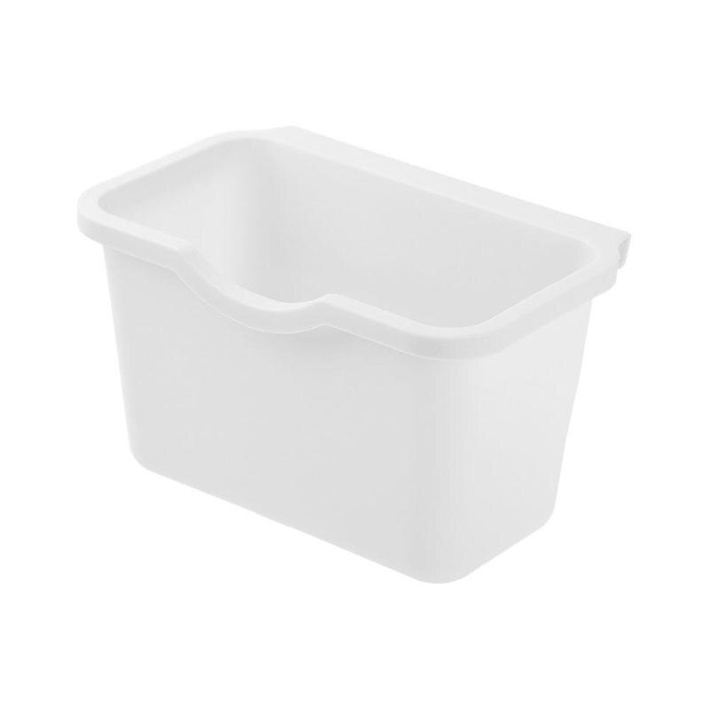 Kök hängande typ soptunna originalitet skåpdörr plast skrivbord sopor acceptera låda heminredning poubelle de cuisine: Vit