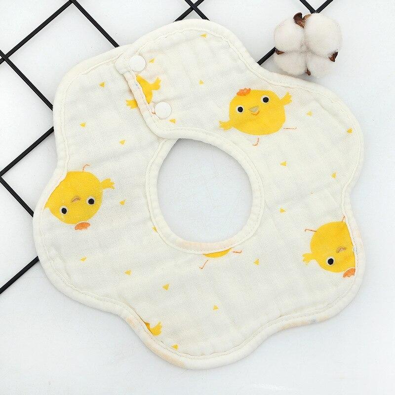 Slabbers 360 Graden Roterende Katoen Slabbetjes Cartoon Print Speeksel Handdoek Gaas Mousseline Katoen Bandana Slabbetjes Jongens Meisjes Voeden Schort: 24