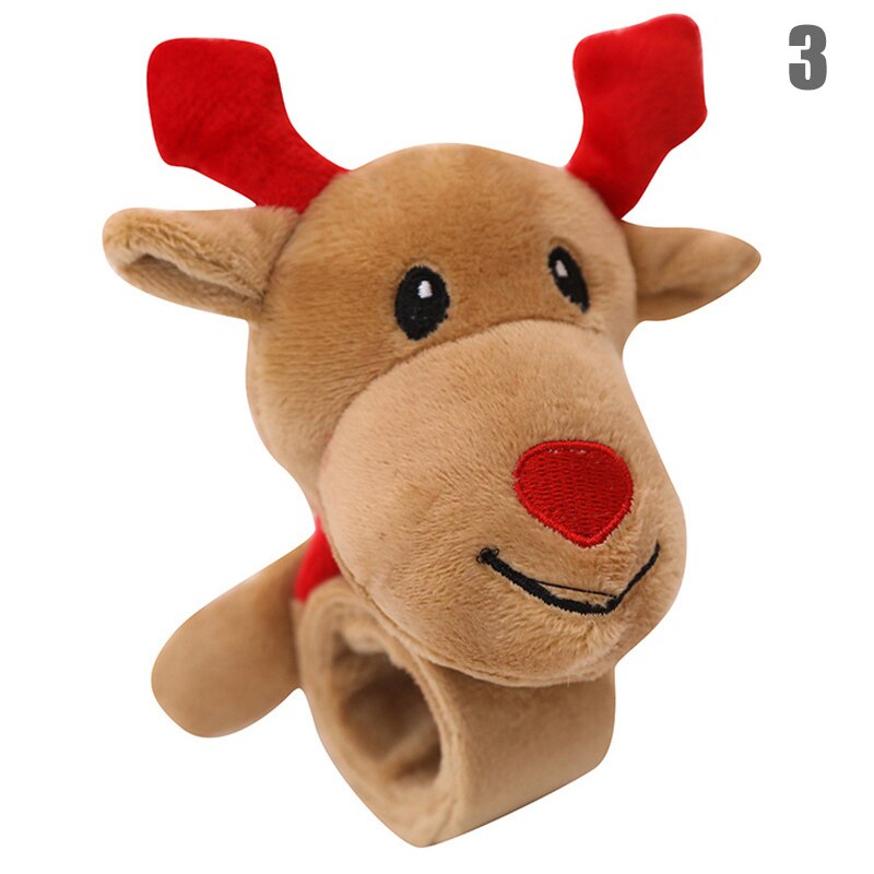 Adorables bracelets en peluche de noël, serre-tête, jouet de noël, père noël, cerf, arbre, nsv 775: 3