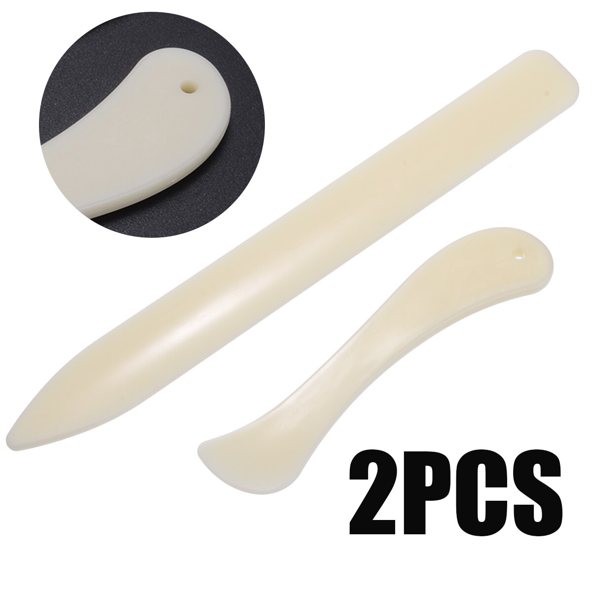 2pcs/set DIY Bone Handmade Leather Craft Edge Trimming Tool For DIY Working Cutting Leather Trimming