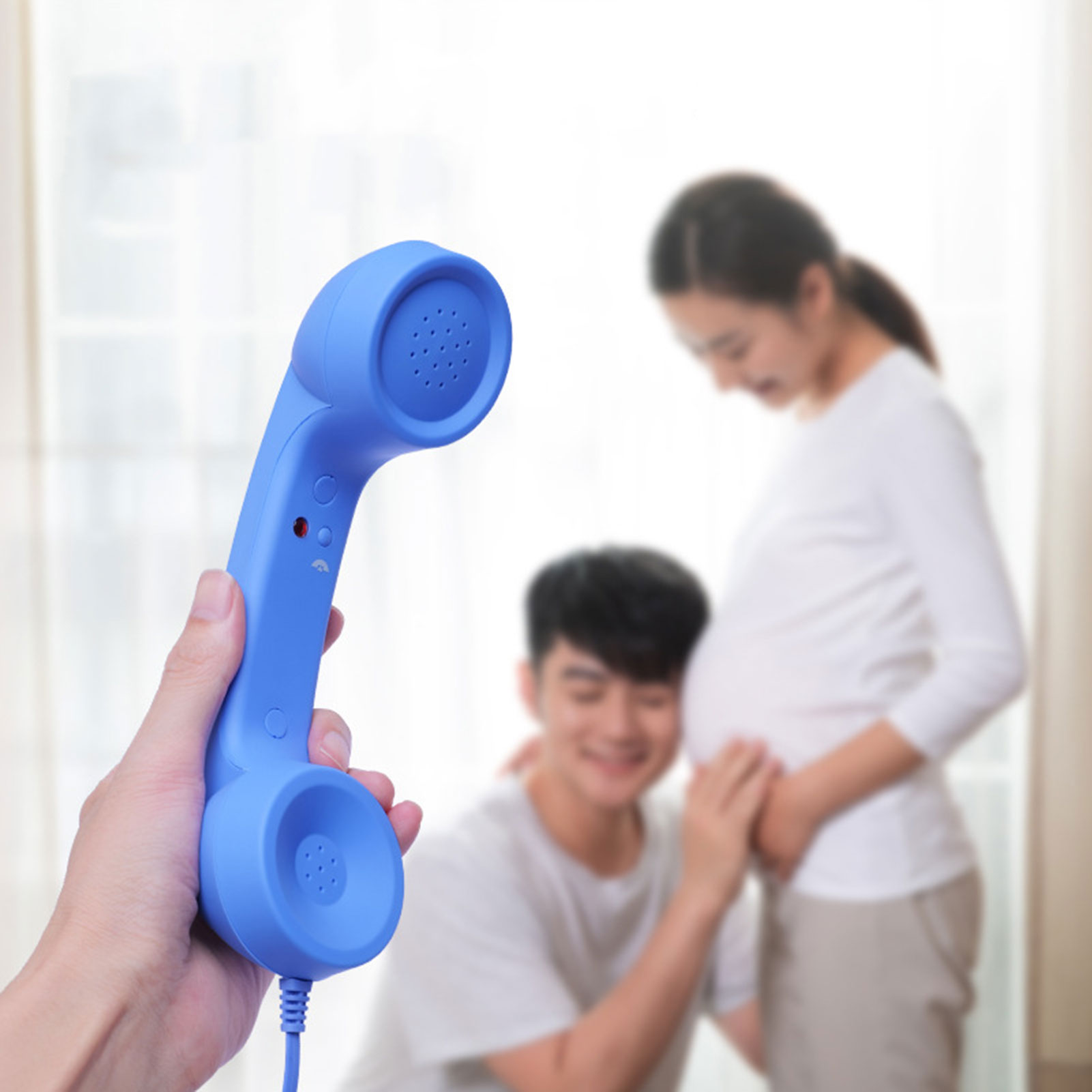 Retro Typ C Telefone Hörer Handy Empfänger Mic Mikrofon Lautsprecher Für Mobiltelefone Handy Smartphone Empfänger