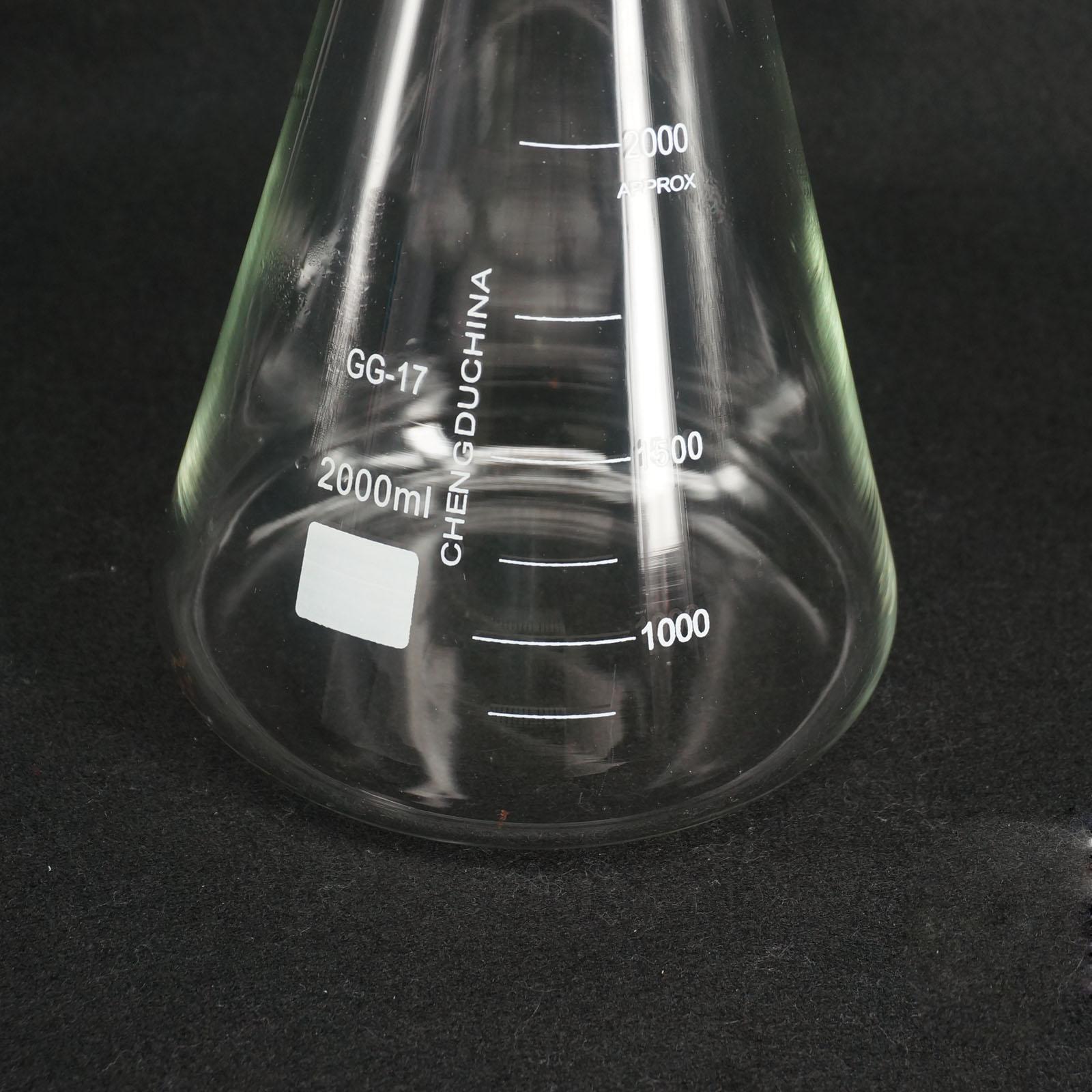 2000 Ml Quickfit 24/29 Joint Lab Erlenmeyer Erlenmeyer Boro Glas Afgestudeerd