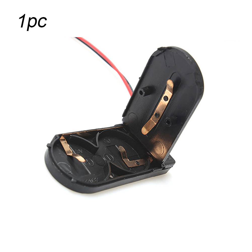 1/2/5pcs CR2032 Button Coin Cell Battery Socket Holder Case Cover With ON/OFF Switch 3V x2 6V Battery Storage Box: 1pc black
