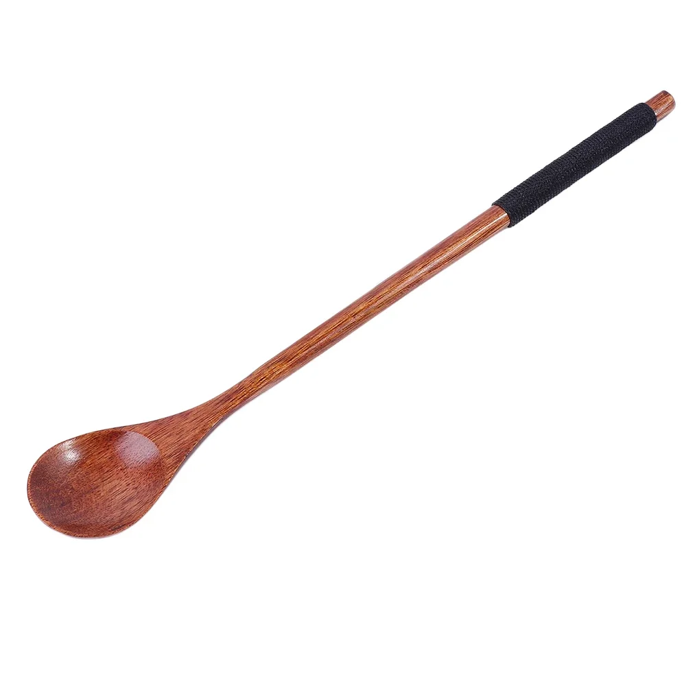 Japanese Style Beech Spoons Branch Shape Long Handle Scoop Coffee Stirring Spoon Soup Spoon Tableware: grey