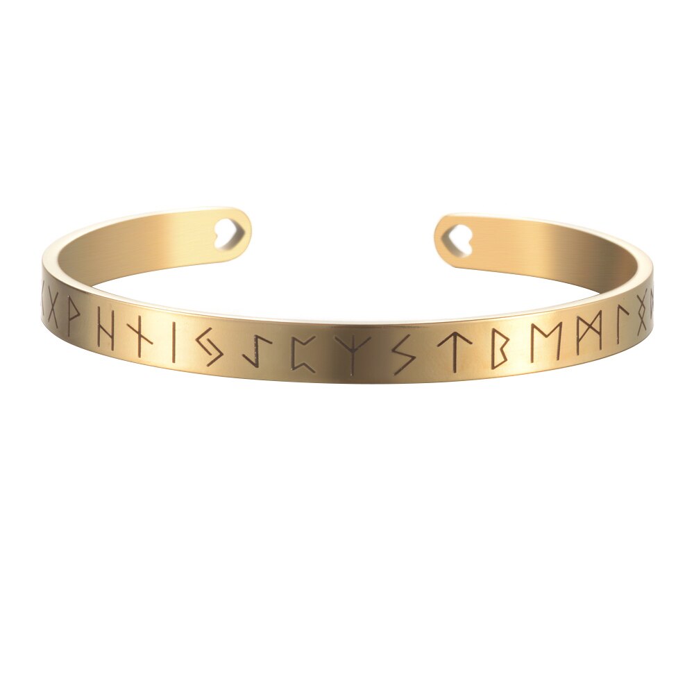 4 cores de aço inoxidável pulseiras gravadas citações inspiradoras letras artesanais viking manguito mantra pulseira feminino presentes SL-144