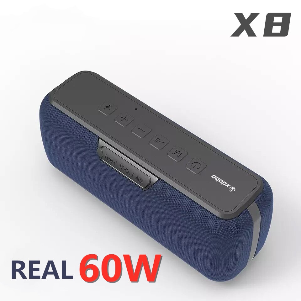 60W Type-C Draadloze Waterdichte Bluetooth Speaker Bass Kolom Draagbare Outdoor Speaker Tws Subwoofer Soundbar Ondersteuning Tf-kaart aux