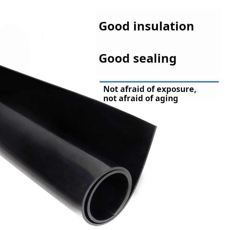 Almohadilla de goma resistente al aceite, resistente al desgaste, placa de goma antideslizante, almohadilla aislante negra, caucho industrial que absorbe los golpes