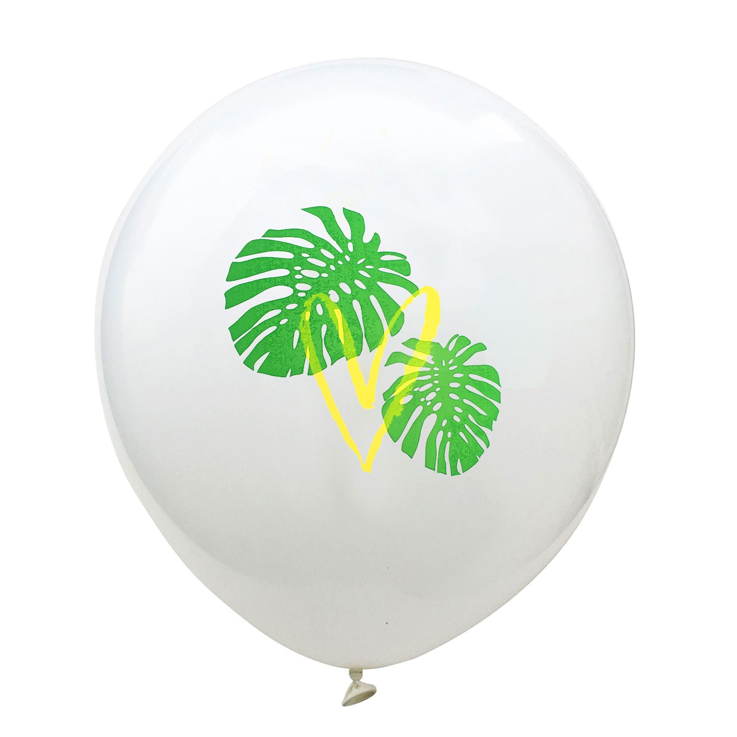 10 stk 12 tommer frugt latex balloner ananas citron vandmelon kaktus balloner fødselsdag hawaii sommerfest dekoration balloner: Skildpaddeblad