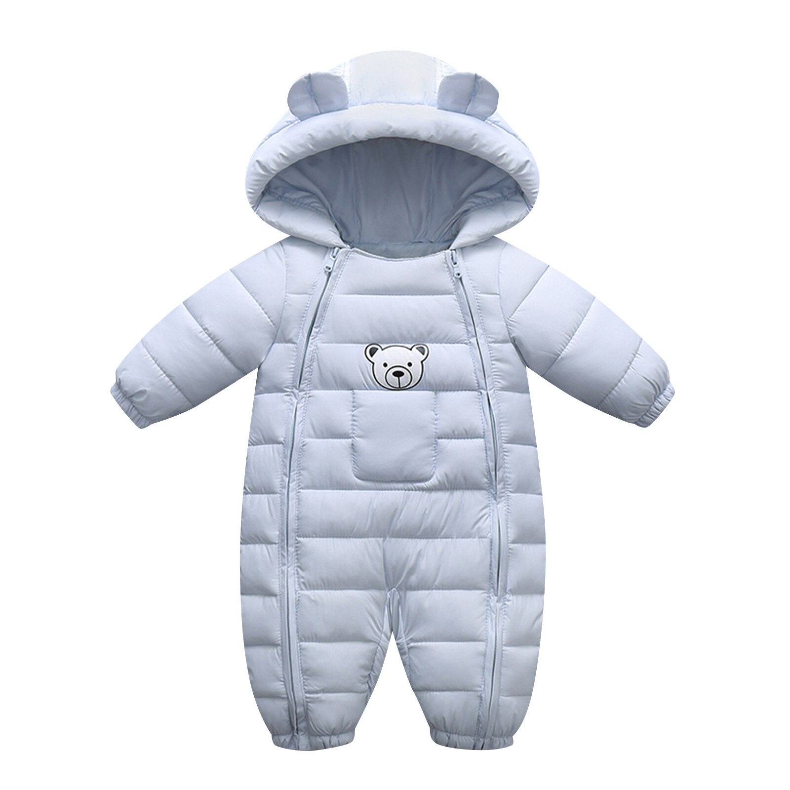 Bebê recém-nascido meninas meninos macacão infantil com capuz snowsuit ao ar livre grosso quente à prova de vento casacos macacão crianças jaqueta 0-24m