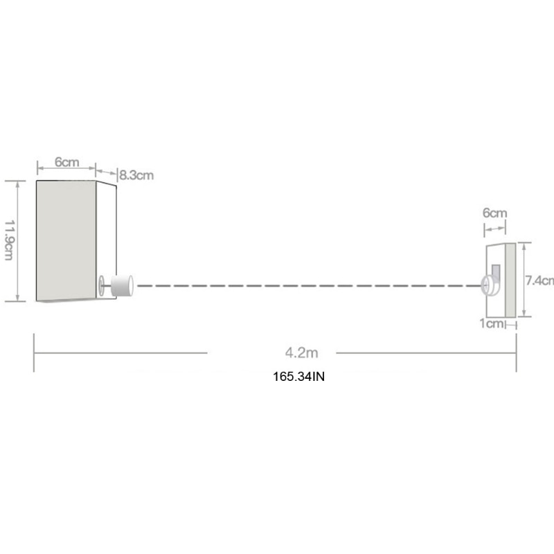 Duty Adjustable Rope Shower Clothes Line for Indoor Apartment or Outdoor, Durable with Heavy Retractable Clothesline