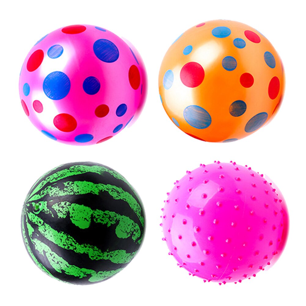 Creatieve Dikker Strand Bal Opblaasbare Bal Grappige Water Plezier Spelen Strand Ballenbad Bal Voor Kinderen Outdoor Strand: Assorted Color 4pcs