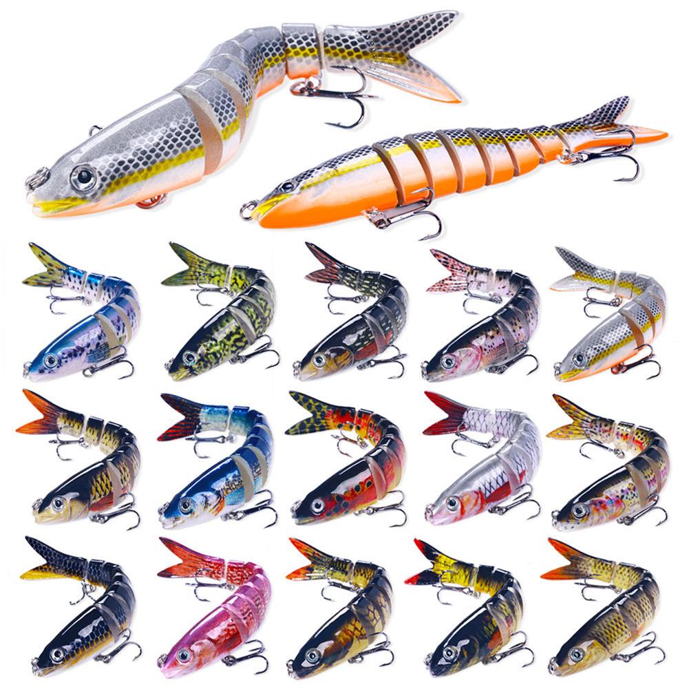 13cm 18g Multi Jointed Swimbait Fishing Lures Sinking Hard Bait Crankbait Wobbler For Pike Bass Musky Tackle