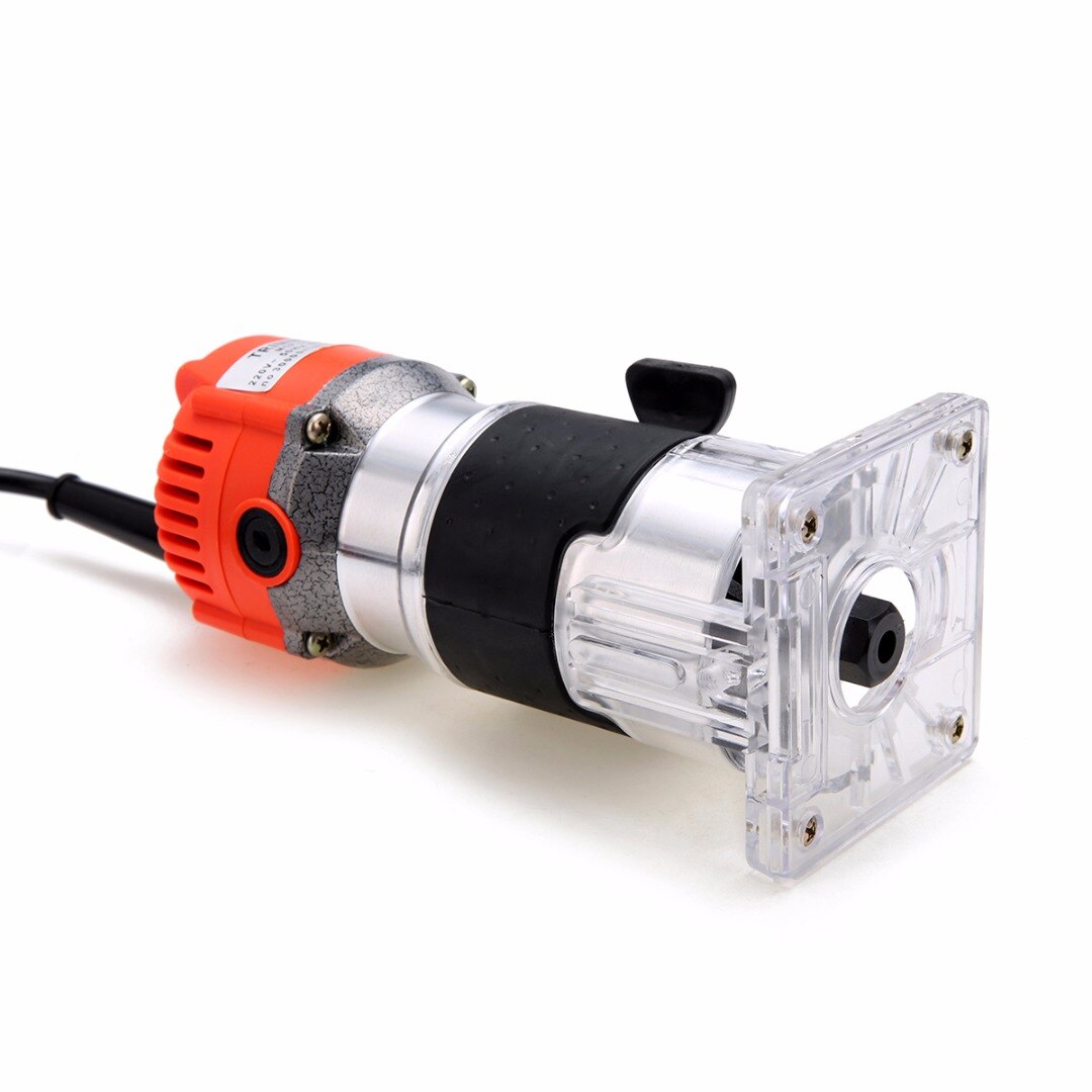 800W 220V Wood Trim Router 6.35mm Collect Diameter Electric Hand Trimmer Woodworking Laminate Palm Router Joiner Tool