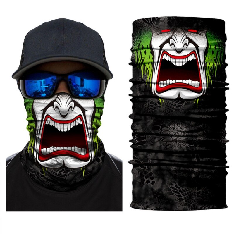 3D Printing Cycling Face Masks Wicking Headwear Sports Bike Bicycle Riding Hat Head Scarf Cycling Full Face Mask