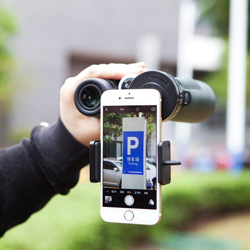 Metal Universal mobile phone adapter bracket clip soft rubber binocular monocular sight telescope
