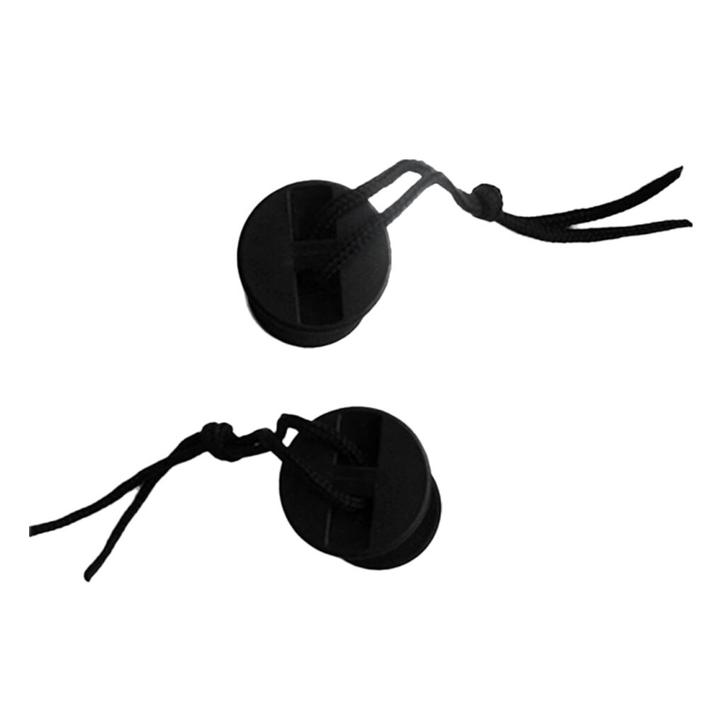 2 stück schwarze nylon-leash-stecker für bodyboards und surfbretter mit kabel, 50mm stärken