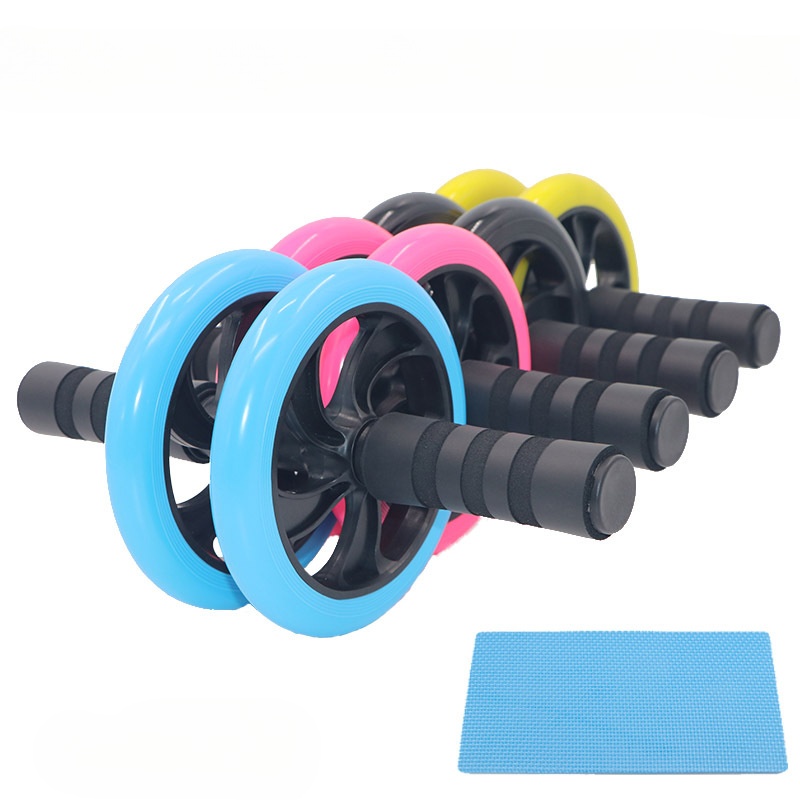 Roue abdominale sans bruit, rouleaux Ab avec tapis pour l'exercice, équipement de Fitness, accessoire d'exercice de la taille et des muscles abdominaux