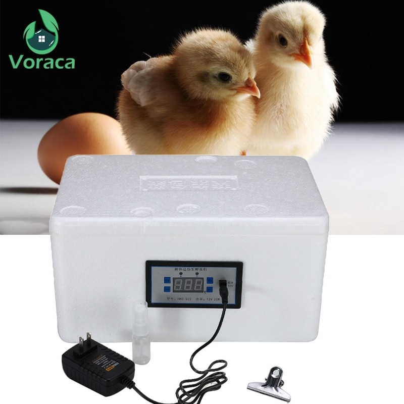 22 Position Family Eggs Incubator Automatic Home Digital Chicken Poultry Hatcher Foam Waterbed Incubator Farm Incubation Tools