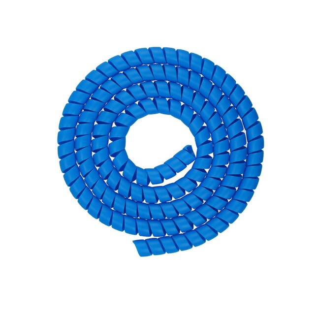 1M ligne organisateur tuyau Protection spirale enroulement câble fil protecteur couverture Tube adapté pour XIAOMI M365/PRO Scooters électriques: Bleu