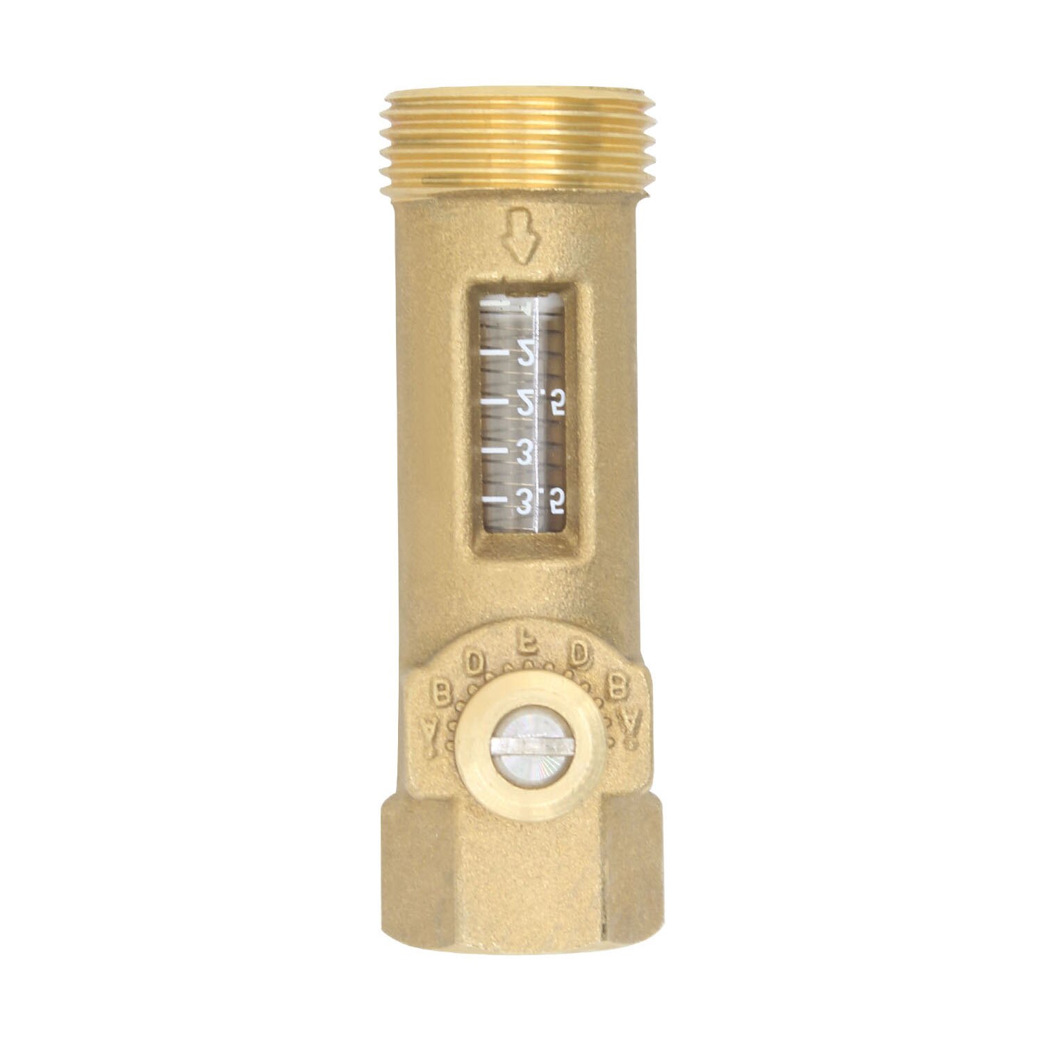 Flow Meter DN20 Solar Regulator Flow Flow Valve Brass manifold for Solar Water Heating G3/4 inch Double Female Thread