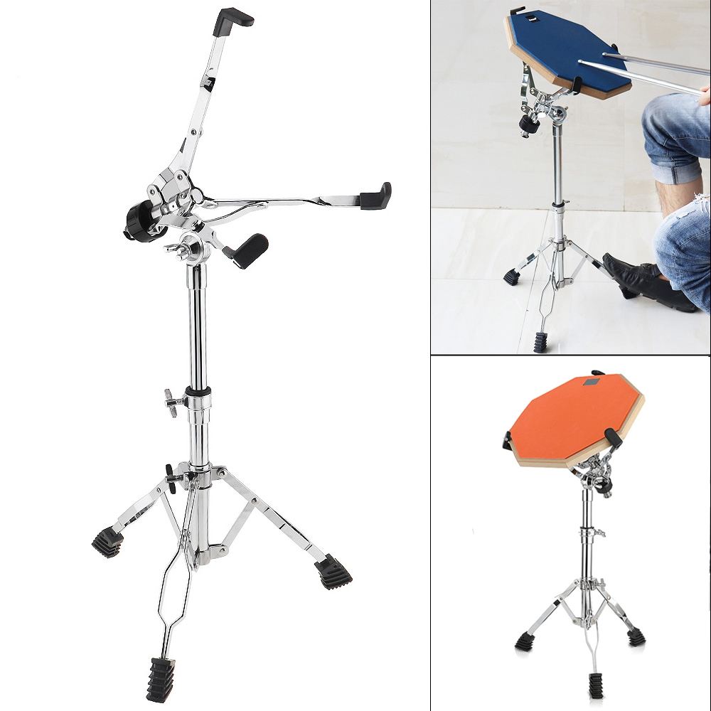 Full Metal Adjustment Foldable Floor Drum Stand Holder for 10 12 Inch Jazz Snare Dumb Drum