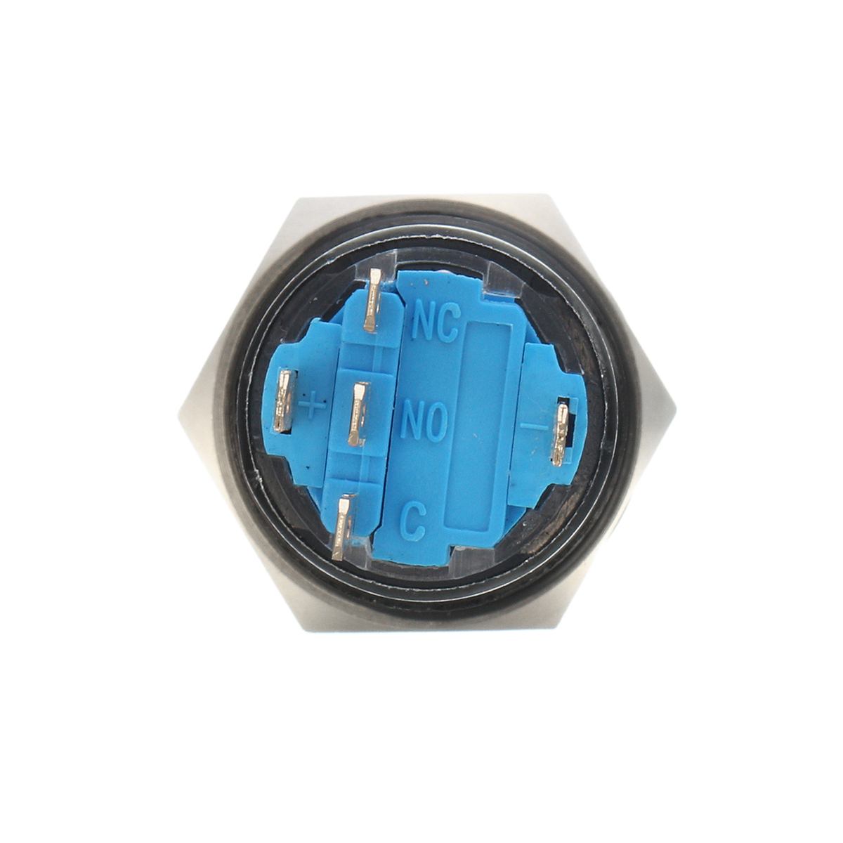 12 V 5Pin 19mm LED Metal Start Drukknop Schakelaars Kortstondige Latching Schakelaar Waterdicht