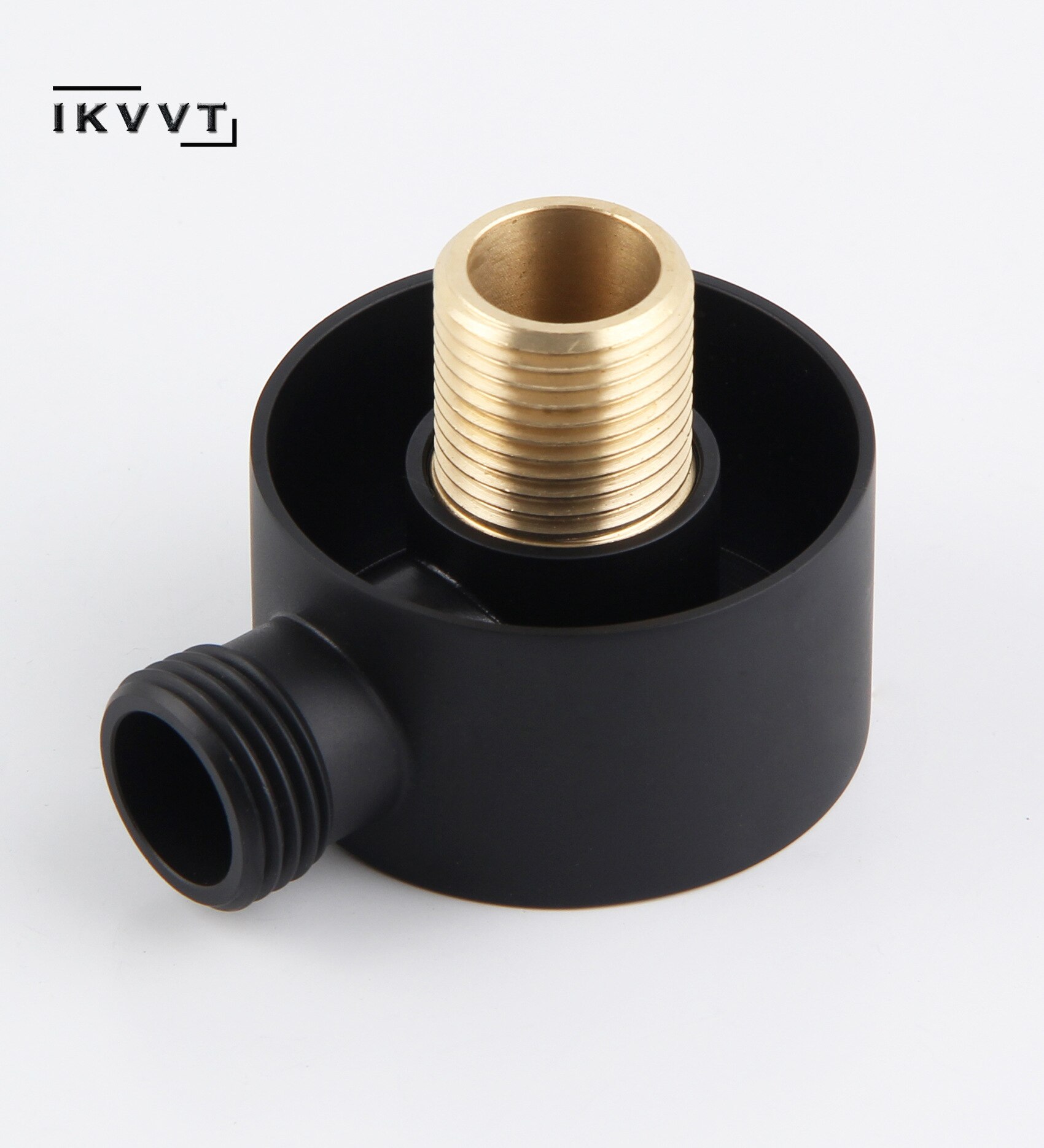 Wall-Mounted Water Outlet Spout Solid Brass Concealed Shower Plumbing Hose Shower Connector