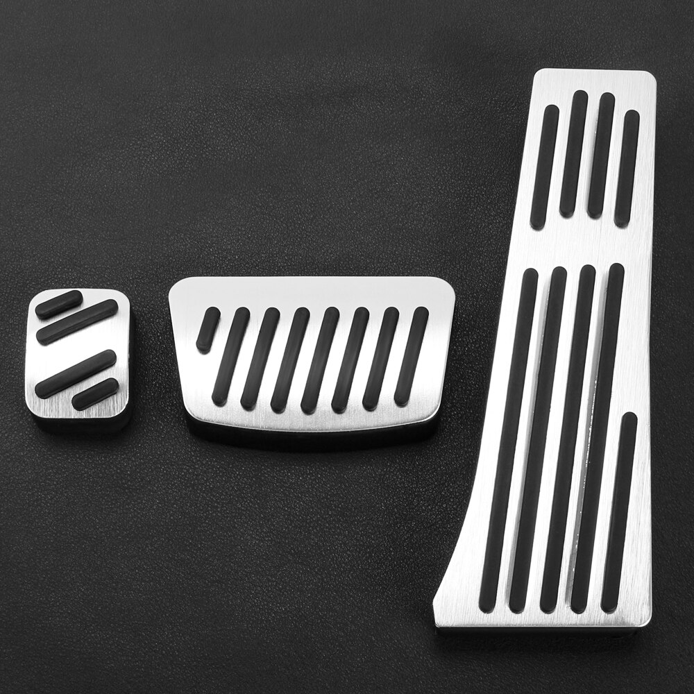 Car-styling Brake Accelerator clutch Pedal cover Case for Hyundai ix35 Sonata 8 Mistra i35 Santa Fe auto accessories: Alloy AT 3pcs