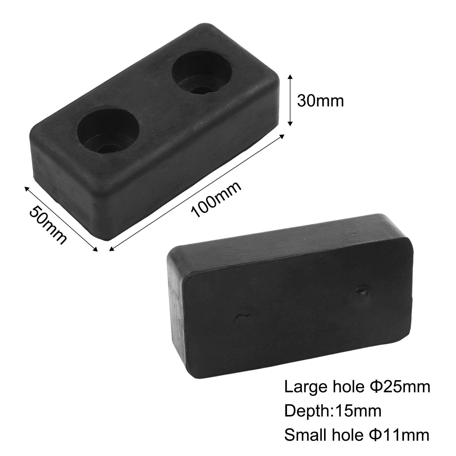 Rubber Bumpers Pads For Gym Machines 2 Pack Supporting Stability And Vibration Reduction For Treadmill Elliptical And Bike Units