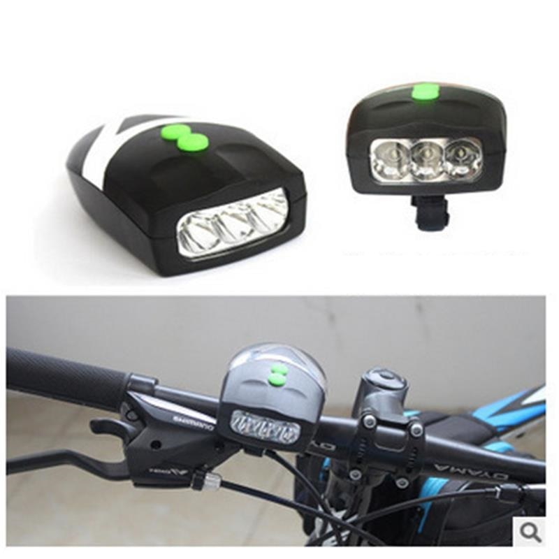 Fiets Hoorn Koplamp Mountainbike Loud Electronic Horn Bell Outdoor Riding Light Accessoires Fietsen Apparatuur Fiets Koplamp
