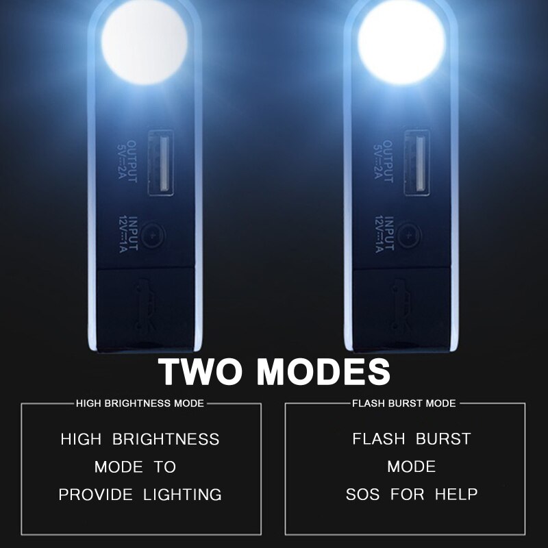 12V 20000mAh Portable Car Jump Starter Emergency Battery Booster Powerbank Waterproof 3-In-1 USB Port With LED Flashlight