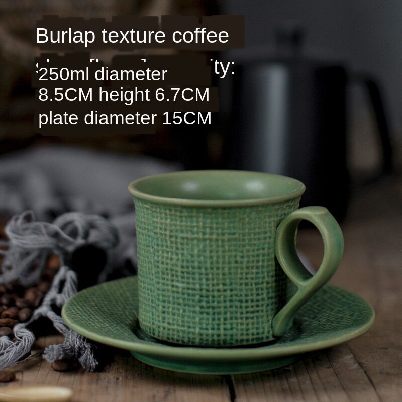 Japanese Classic Vintage Cup and Saucer Ceramics Simple Tea Sets Porcelain Modern Coffee Cups Tazas Para Cafe Kitchen