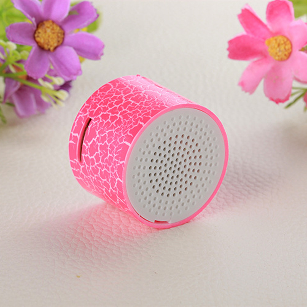 Mini MP3 Player Cool Crack Pattern Rechargeable Support TF Card Music Player Speaker Children