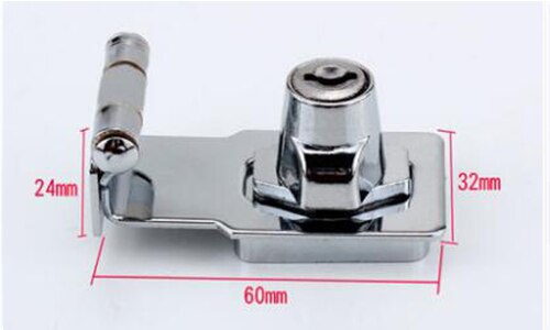 Thicken Zinc Alloy Buckle Lock For Wardrobe Cabinet File Cabinet Door Lock For Home Office With 2 Keys Drawer Lock: B-3 Inch