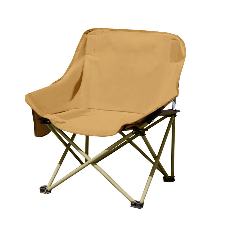 Silla portátil con forma de luna para acampar, silla plegable para exteriores, ultraligera, portátil, con bolsa de transporte, 1 ud.: Default Title