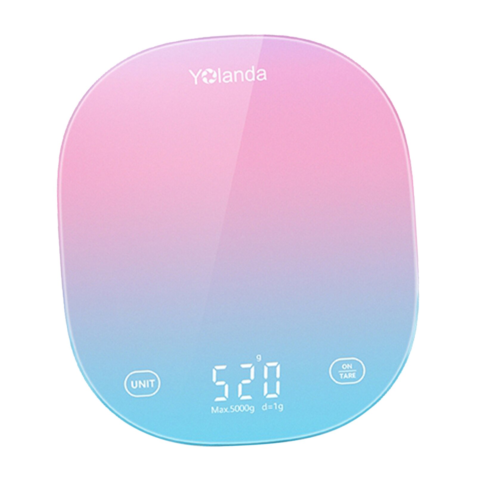 1pc 5Kg x 1g Digital Kitchen Scale Diet Food Weight Touch Screen - Blue Pink