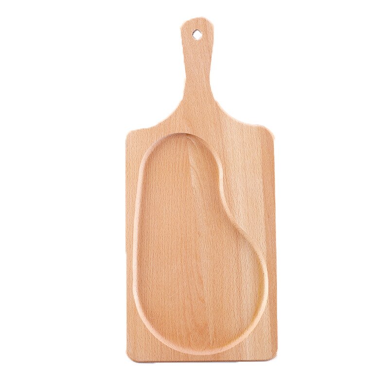 Wooden sushi tray drink coffee cake beech snack wooden plate pizza plate Japanese tableware