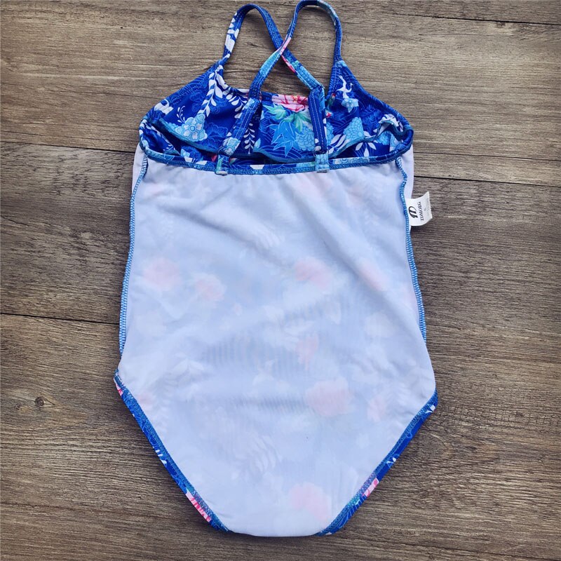 2-6 Year Girls Swimsuit One Piece Children Swimwear Print Girl Bathing Suit Sports Bodysuit Girl Swim Wear Beach Swimming Suit