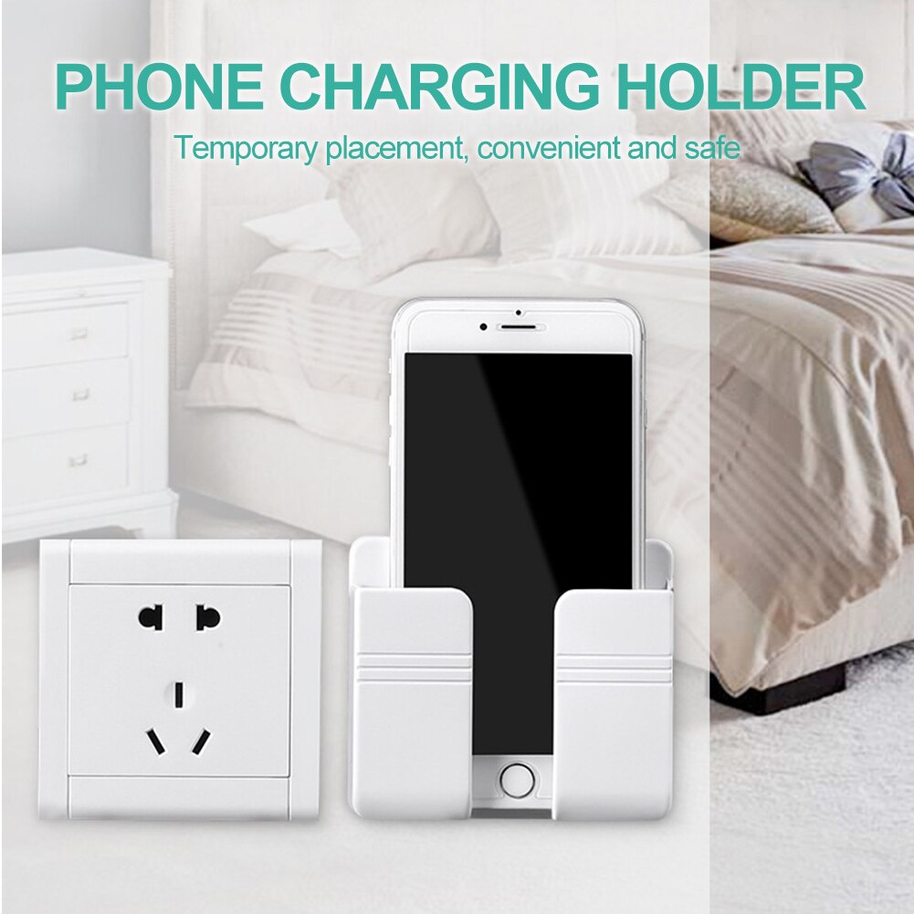 Wall Charger Hook Mobile Phone Holder for Iphone Xiaomi IOS Universal Cellphone Hanging Stand Bracket Hooks Charging Dock