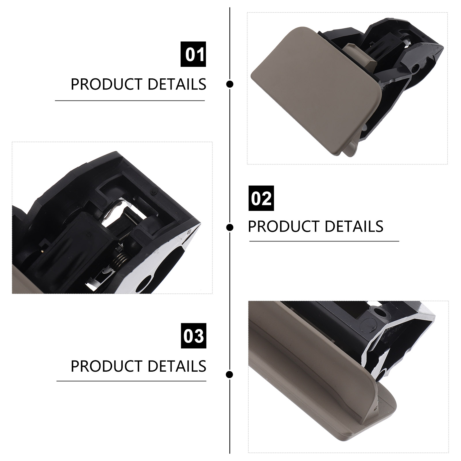 Glove Box Lock Glove Box Lid Handle ABS Car Glove Box Lock Lid Handle