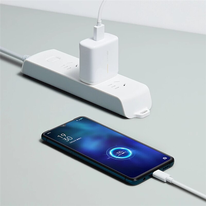 65W Supervooc 2.0 Fast Charger For OPPO Reno Ace Ace2 Reno 4 Reno 5 Reno 6 Pro+ 5G SE K9 Realme 8 Super Dart 1M USB Type-C Cable