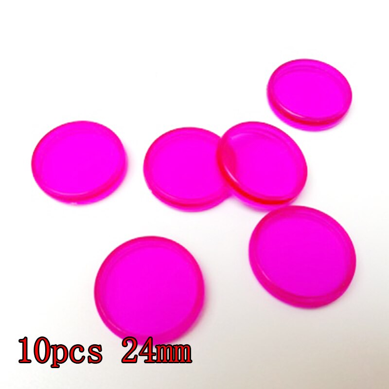 10Pcs Colorful Plastic Disc Binding Ring Loose Leaf T Mushroom Hole Arc Binding Book Rings for DIY Notebook Binder Office Supply: Pink 10pcs2.4mm