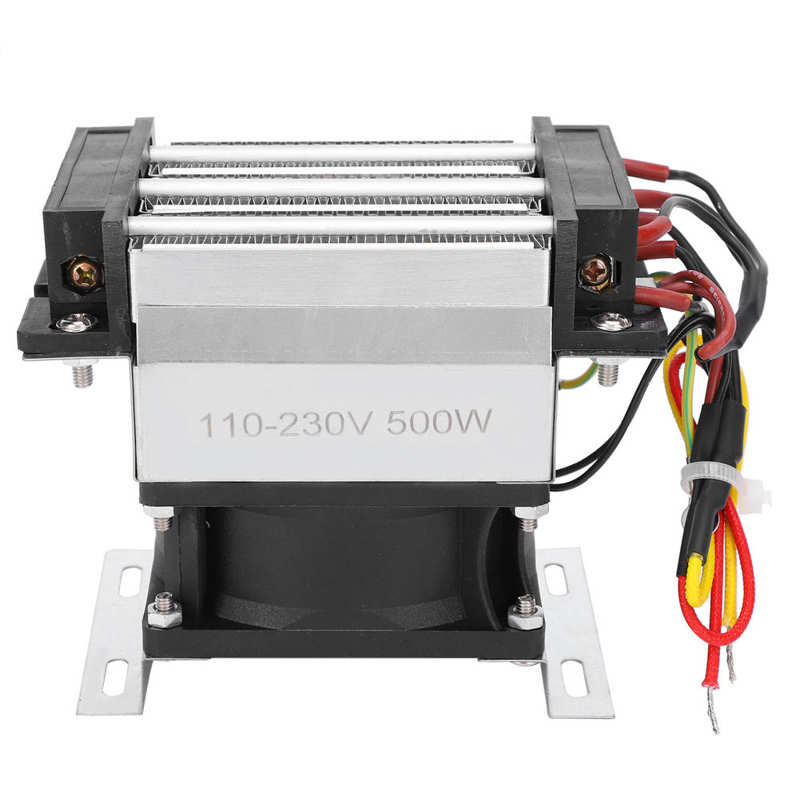 Ac 110v-230v 500w ptc varmevifte keramisk isolert luftvarmekomponent konstant temperatur