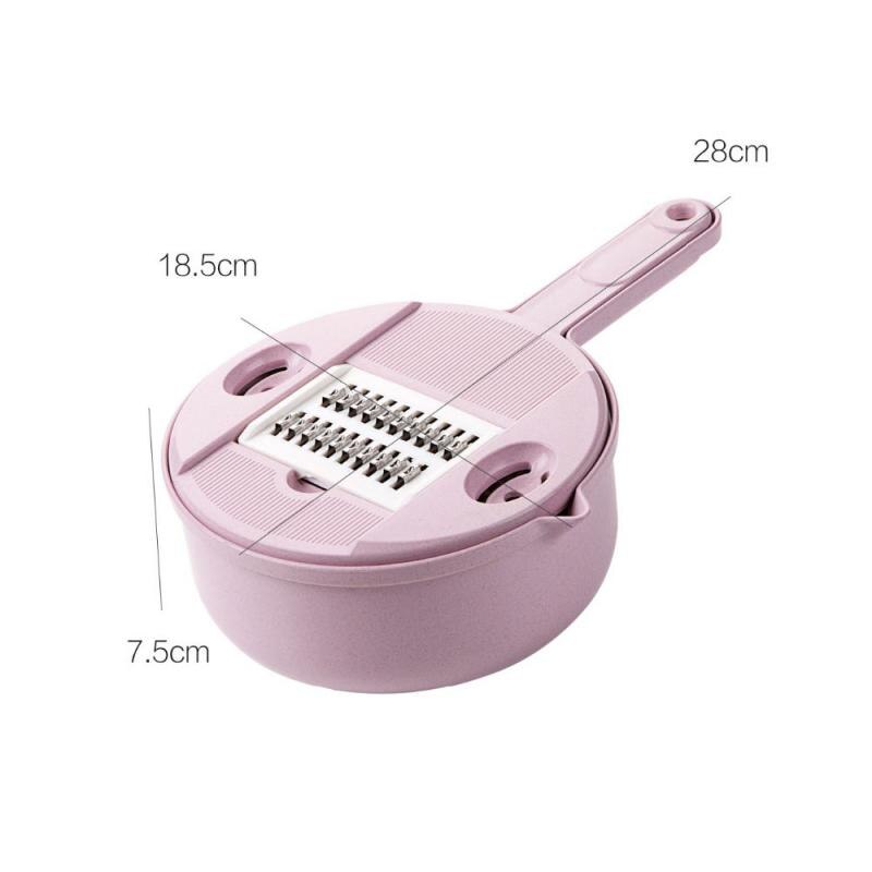 Wheat Straw Multifunction Vegetable Cutter Fruit Slicer Grater Shredders Drain Basket Slicers Gadgets Kitchen Accessories