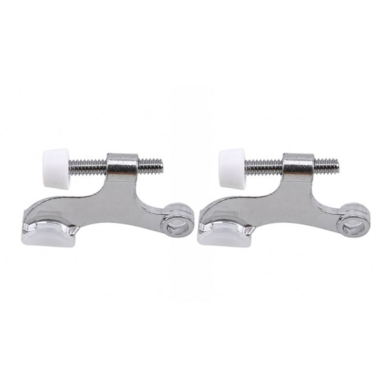 Heavy Duty Adjustable Hinge Pin Door Stopper Stops with Bumper Tip Hardware Home