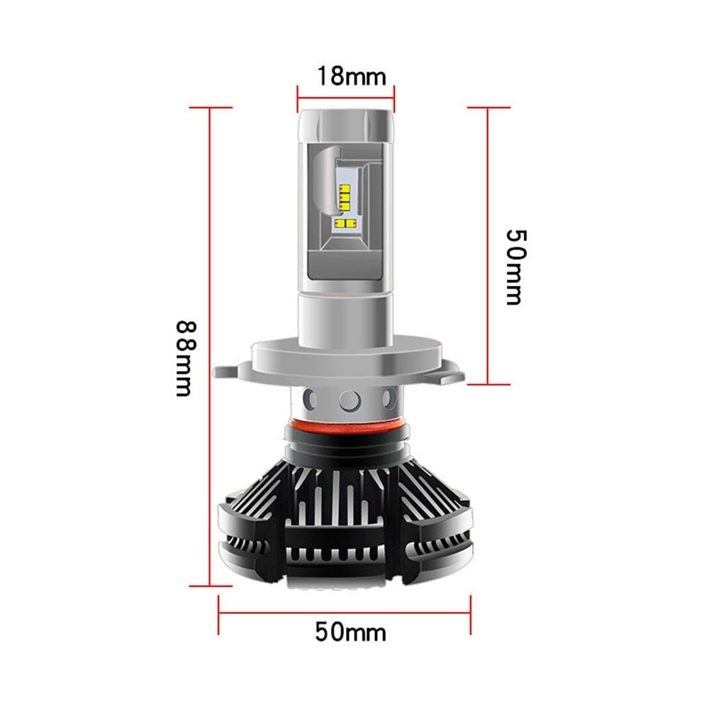 Bil led-strålkastarlampor 50w strålkastare bil bilbelysning zes  h4 led  h7 lampor turbo led  h11 hb3 9005 hb4 9006 helljus halvljus dimljus