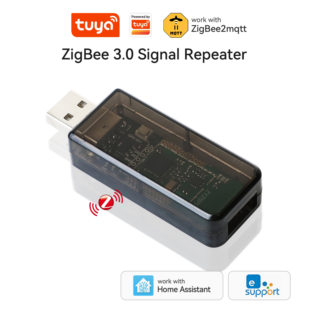 ZigBee 3.0 wzmacniacz sygnału USB wzmacniacz sygnału Extender dla Tuya eWeLink APP asystent domowy ZigBee2MQTT Tasmota: Default Title