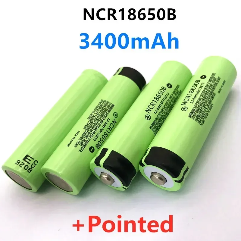 2024 Neue 18650 Batterie ricaricabili 3.7 V 3400mah NCR 18650B Lithium-akku Taschenlampe Batterie spazielle + Spitze